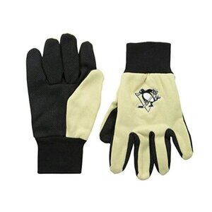 NHL Pittsburgh Penguins Colored Palm Utility Gloves Black Palm by FOCO